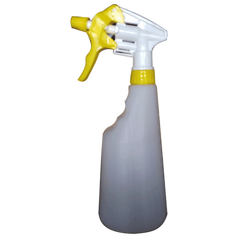 FLACON PISTOLET PULVERISATEUR GACHETTE JAUNE 600ML